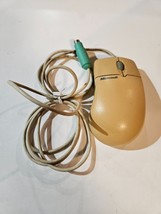 Vintage Microsoft IntelliMouse 1.1A Mechanical Ball Mouse, PS2 Connector - $14.84