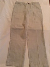 Size 16 Cat &amp; Jack pants khaki uniform flat front boys - $9.99