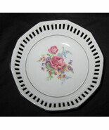 SCHWARZENHAMMER Floral Pink Center Pierced Edge Fruit Dessert Sauce Bowl... - $32.48 CAD