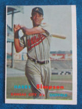 1957 Topps #225 Harry Simpson Kansas City A&#39;s - £2.32 GBP