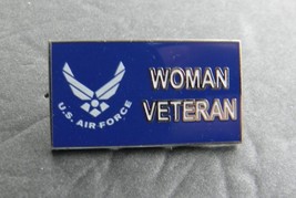 AIR FORCE WOMAN VETERAN USN LAPEL PIN BADGE 1.25 x 5/8 INCHES USAF - £4.58 GBP