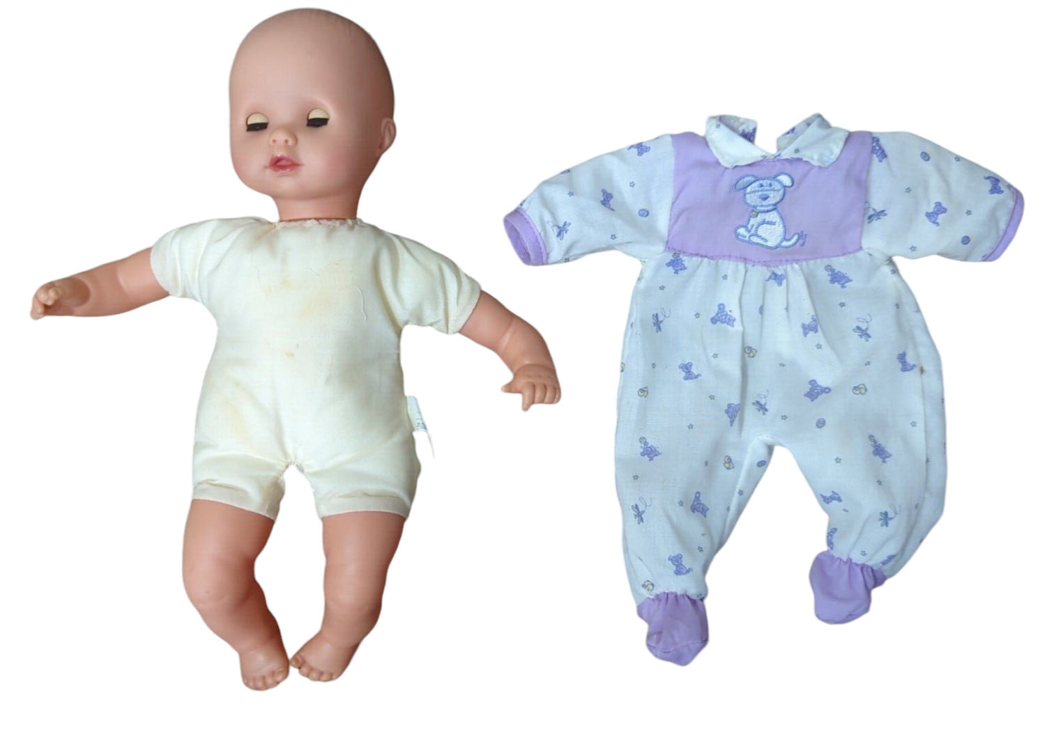 Gotz baby doll 1996 vintage bean body sleep eyes USED 12-13" - £16.39 GBP