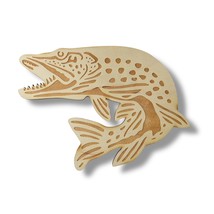 Sign - CUSTOM - Pike Fish (RAW WOOD, 10x7 Inches) - $19.59+