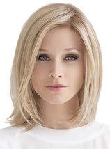 CATCH Lace Front Mono Part Human Hair/Heat Friendly Synthetic Blend Wig by Ellen - £1,492.74 GBP