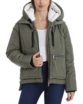 Bagatelle Zippered Pocketed Utility Faux Fur Water Resistant Jacket - £33.61 GBP