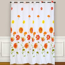 Evenhug Orange Floral Botanical Garden Curtains, Sunflower Curtain, 55″X... - $38.99