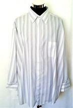 Diamonte Coutoure Collection Mens Size XXL Blue Black Striped 19  34/35 - £12.71 GBP