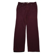Lucky Brand Pants Womens 8 29 Maroon Flat Front Hayden Skinny Denim Jeans - $28.59