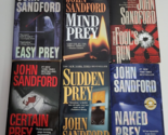 Lot of 6 John Sandford Books Fool&#39;s Run Mind Easy Sudden Certain Naked Prey - £7.83 GBP