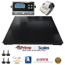5 Year Warranty 40&quot;x40&quot; Floor Scale Pallet Warehouse with Printer 1,100 lb  - £708.10 GBP