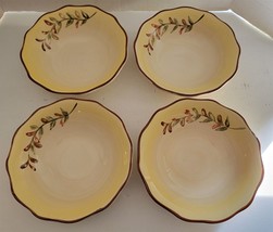 4 Vintage Better Homes &amp; Gardens Tuscan Retreat 8&quot; Soup Cereal Bowls - £21.47 GBP