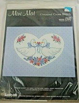 Janlynn Mini Mat Counted Cross Stitch Geese Floral #50-569 - £9.69 GBP