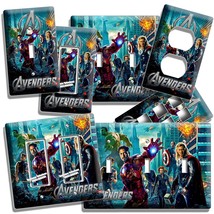 Avengers Hulk Iron Man Thor Widow Light Switch Wall Plate Outlet Boys Room Decor - £9.10 GBP+