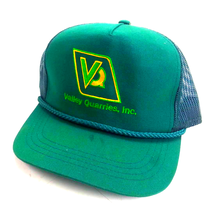 Valley Quarries Inc Vintage Trucker Snapback Hat 90s 80s - £15.52 GBP