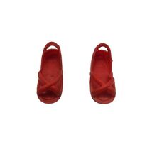 Vintage Bionic Woman Jamie Sommers Shoes Red Platform Sandals 1976 Kenner - $22.99