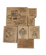 Stampin Up (2004) 7 stamps Retired, Mice, Mouse Swimming, Flowers, Friends - €13,56 EUR