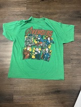 Marvel Avengers Green Comic Book T-Shirt Size XL - £8.50 GBP