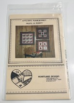 Little -Plain &amp; Fancy Fruits-A-Plenty Heartland Designs Pattern - $9.89