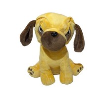K&amp;K Sales 12” Brown Pug Dog Plush Stuffed Animal Toy Big Brown Eyes Ages 5+ - £8.16 GBP