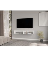 Floating TV Stand | Modern White Media Console | Moore - $2,826.54 MXN