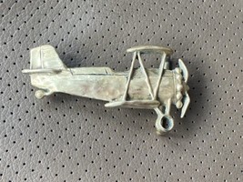 Vtg 1978 Military Officer Pilot Belt Buckle Solid Brass Signed And Dated... - $32.94
