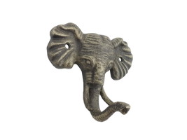 [Pack Of 2] Rustic Gold Cast Iron Elephant Hook 5&quot;&quot; - £34.56 GBP