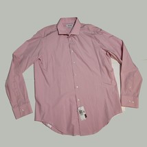 Calvin Klein men slim dress shirt 16.5-34/35 Pale Pink (23x31x26.5&quot;) NWT - £26.65 GBP