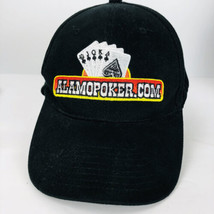Alamo Poker Royal Flush Baseball Hat Black Adjustable Back Cap Suntex Headwear - £14.97 GBP
