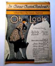 I'm Always chasing Rainbows Oh Look The Dolly Sisters Sheet Music 1918 Song - $12.95