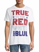 Way to Celebrate Men&#39;s Americana True Red White Blue T-Shirt Size XL/XG  42-44 - £11.89 GBP