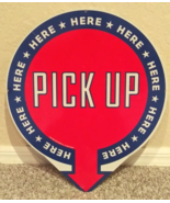 Authentic Jimmy Johns PICK UP HERE Round Metal Tin Food Sign 17&quot;w x 20&quot;h... - $49.99