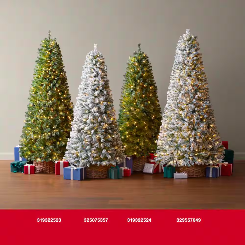 7.5 Ft. Festive Pine LED Pre-Lit Artificial Christmas Tree T10 Item image 9