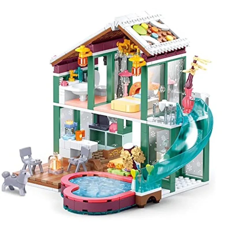 Friends City Vacation House Building Blocks Set Toy Villa Building Bricks Kit - £22.18 GBP+