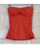 Anne Cole Coral Strapless Bandeau Tankini Swim Top XS NWT - $126.98 MXN