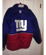 New York Giants Puffer Parker Jacket ~ Mens Large Excellent Preown Condi... - $120.00