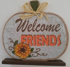 Autumn Thanksgiving Décor Burlap Pumpkin Stand Boards, Select: Theme - $2.99