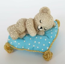 1998 Hamilton Collection &quot;Sweet Dreams Snuggle&quot; Resin Bear Figurine Limited Ed. - £15.73 GBP