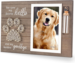 Dog Memorial Picture Frame with Pet Urns for Dogs Ashes, Pet Condolences Photo F - £29.19 GBP