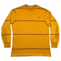 VTG OP Ocean Pacific T-shirt Long Sleeve Gold Striped Surf Skate 70s 80s 20.5x28 - £23.25 GBP