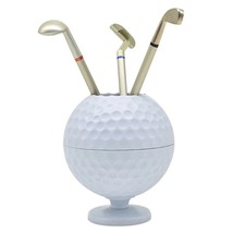 Golf Ball Novelty Mini Golf Ball Pen Pencil Holder Desktop Accessories Decoratio - £88.60 GBP