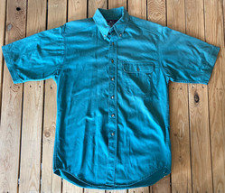 Woolrich Men’s Short Sleeve Button Up Shirt Size M Green F6 - £14.95 GBP