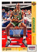 1991-92 Upper Deck #37 Dee Brown RC Rookie Card Boston Celtics  - £0.69 GBP