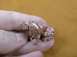 (Y-DOG-HO-53) red tan HOUND DOG sit hunting stone carving SOAPSTONE I lo... - £6.85 GBP