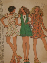 McCall&#39;s Pattern 3571 Misses&#39; Mini Dress Sleeve Variations Size 12 Vintage 1970s - £7.04 GBP
