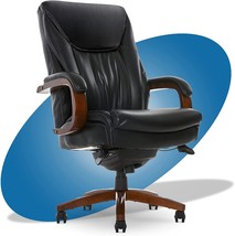 La-Z-Boy Edmonton Big and Tall Executive Office Chair with Comfort Core, Black - £375.87 GBP