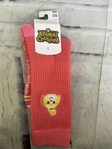Animal Crossing Isabelle Face Logo Novelty Crew Socks 1 Pair Shoe Size 8-12 NEW - £8.14 GBP