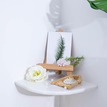 Soulscrafts White Marble Corner Shelf Shower Shelf Polished 9&quot; X 9&quot; X 5/... - $531.23 MXN