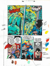 Original 1999 Superman Adventures 36 color guide production art page 17:DC Comic - £40.03 GBP