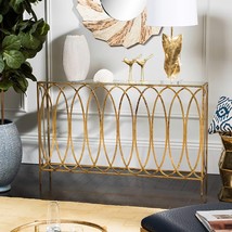 Safavieh Home Carina Gold Foil And Glass Console Table - £245.49 GBP