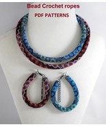 Bead Crochet Rope patterns «Rendezvous» Necklace and Bracelet. PDF file - $5.00